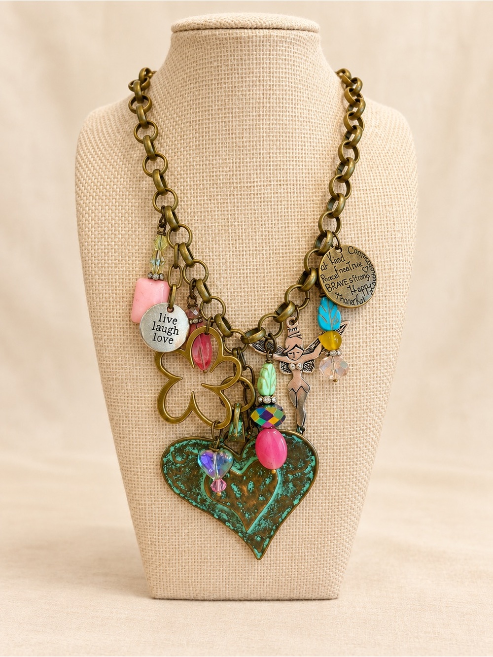 Gypsy junk necklace sorbet